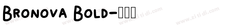 Bronova Bold字体转换